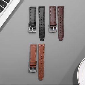 Pulsera de cuero de 20mm y 22mm para Samsung Galaxy Watch GT 2 3, <span class=keywords><strong>correa</strong></span> de 45mm, 46mm y <span class=keywords><strong>42mm</strong></span> para <span class=keywords><strong>Amazfit</strong></span> <span class=keywords><strong>GTR</strong></span> y Huawei Watch GT - Product Image 5