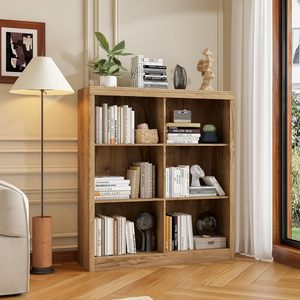 Organizador de 6 cubos, estantería de 53 pulgadas con diseño antivuelco. Estante Resistente que Ofrece un Almacenamiento <span class=keywords><strong>Ordenado</strong></span> para Sala de Estar y Oficina en Casa - Product Image 3