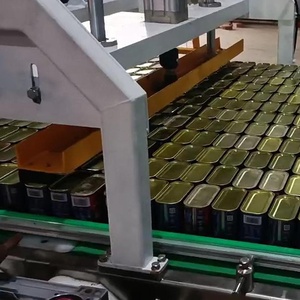 Thực phẩm ăn trưa thịt cá ngừ tin có thể sản xuất dây chuyền đóng Gói máy móc sắt nắp chai thủy tinh từ palletizer depalletizer - Product Image 2