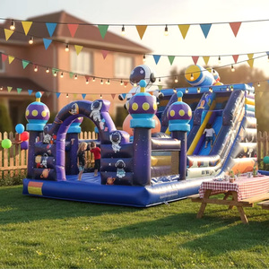 <span class=keywords><strong>Castillo</strong></span> Inflable con Tobogán para Interiores y Exteriores, Área de Juegos, Uso Comercial, Capacidad Superior a 500 kg, Garantía de 3 Años - Product Image 4