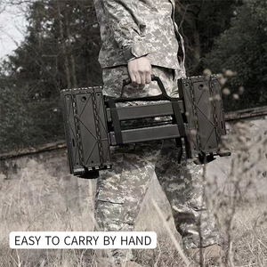 Échelle télescopique en aluminium de qualité supérieure, rétraction à une touche, échelle d'extension tactique, échelle pliante pour camping-car, <span class=keywords><strong>camion</strong></span>, usage industriel - Product Image 2