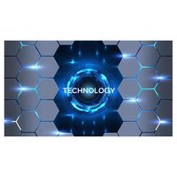 Autocollant mural hexagonal holographique bleu néon 3D auto-adhésif style cyberpunk pour salle de jeux KTV