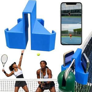 Soporte para Teléfono con Red de Tenis de Doble Perspectiva Impresa en 3D, Montaje en Cancha para Entrenamiento, Análisis, Transmisión en Vivo y Grabación - Product Image 1