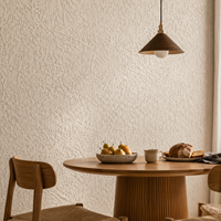 Peinture texturée anti-taches effet travertin, revêtement artistique intérieur lavable, finition pierre cristalline haute dureté pour bâtiments commerciaux