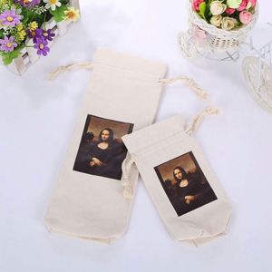 Bolsa de Lona para Vino con Cordón, Bolsa de Transporte para Botellas de Vino, Personalizable, al por Mayor - Product Image 6