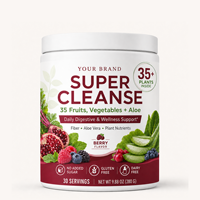 Comprimés de fibres alimentaires 35 fruits et légumes en poudre, boisson pour la santé digestive, sans produits laitiers, sans gluten, sans sucre ajouté