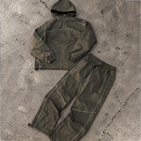 Ensemble coupe-vent en nylon DCY pour homme, survêtement personnalisé 2 pièces, veste et pantalon pour homme, survêtement technique, fabricant de coupe-vent OEM