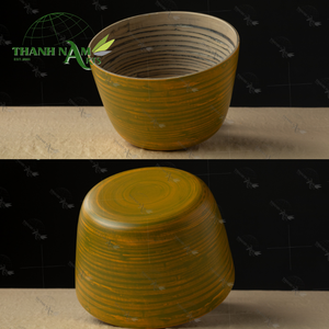 Tazón de Bambú Desechable Ecológico Personalizado D22xH14cm Estilo Clásico >10L para Fiestas Directo de Vietnam para Restaurantes - Product Image 6