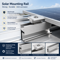 Profil de montage sur mesure en acier ZAM pour rails solaires photovoltaïques, destiné aux systèmes d'installation de panneaux photovoltaïques à grande échelle