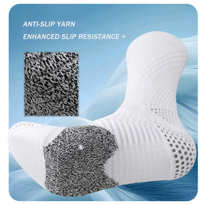 Calcetines Deportivos de Bambú sin Costuras de Marca Propia, Calcetines de Gimnasio Atléticos, Tejido 3D, Media Caña, Soporte de Arco, Calcetines de Baloncesto - Product Image 3