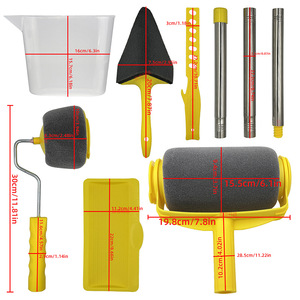 <b>Paint</b> Roller Foam 6.1 Inch Yellow Cageless Frame Diy Paintbrush - Product Image 5