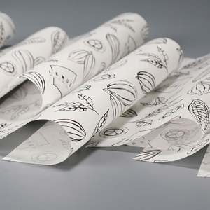 Papier d'emballage pour sandwichs, shawarmas, burgers, sushi, imprimé sur mesure, emballage alimentaire en papier ciré pour la restauration rapide - Product Image 2