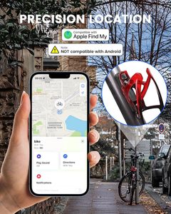 Traceur de vélo, compatible avec la fonction « Trouver » d'Apple, traceur GPS antivol rechargeable pour vélo - Product Image 2