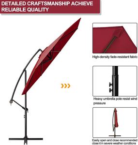 5FT Nueva Venta caliente Mercado al aire libre Paraguas Durable Patio Banana Paraguas - Product Image 3