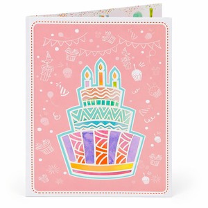 Tarjeta de Felicitación 3D Pop Up de Cumpleaños, Tarjeta de Invitación con Diseño de Cupcake y Dulces, Rectangular, Personalizable para Regalo de Fiesta - Product Image 3