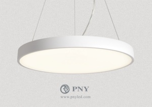 Plafonnier suspendu led <span class=keywords><strong>suspension</strong></span> <span class=keywords><strong>abat</strong></span>-<span class=keywords><strong>jour</strong></span> rond en aluminium avec smd longueur de câble réglable <span class=keywords><strong>pour</strong></span> la lumière intérieure - Product Image 2