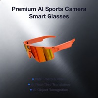 Kacamata Pintar Olahraga AI Premium Transfer Wi-Fi Cepat Kamera Aksi 8MP First-Person EIS Anti-Goyang 290mAh Asisten Suara AI