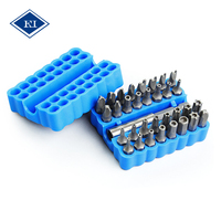 Kit de 33 embouts de sécurité anti-effraction magnétiques avec porte-embouts en acier au carbone pour outils de réparation de précision