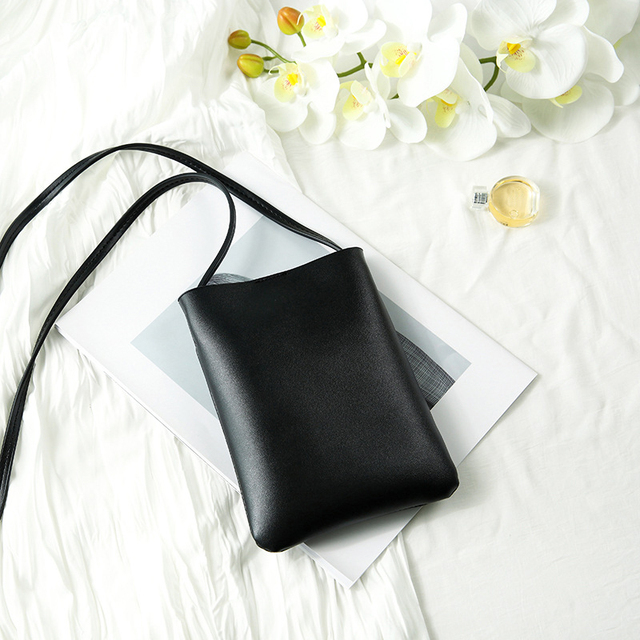 Small Mobile Phone Crossbody Bag Simple Women Cell Phone Shoulder Bag Normcore/Minimalist Style Open Closure