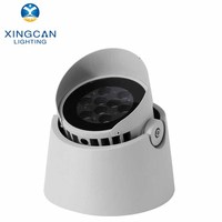 Lampe de tuteur d'arbre extérieure étanche IP65 à LED RGB RGBW DMX512 haute luminosité avec boîtier en aluminium rond éclairé
