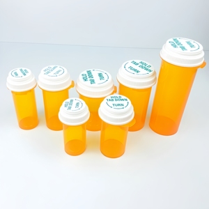 プラスチック製の逆蓋バイアル/ピルボトル/ドラムバイアルに子供に強いキャップスクリーンを印刷 - Product Image 3