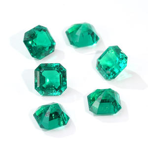 Esmeraldas Hidrotermales con Corte Asscher de Primera Calidad, 0.5ct-5ct, Esmeraldas Cultivadas en Laboratorio, Gemas Sueltas Sintéticas de Varios Tamaños para Joyería - Product Image 5