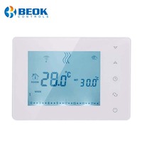 Beok BOT-X306 433 MHz RF 무선 리모컨 디지털 화면 가스 보일러 룸 중앙 난방 온도 조절기
