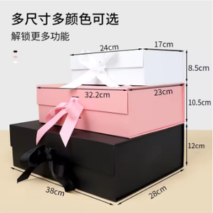 Sang trọng màu xám Hội Đồng Quản trị hộp giấy với biểu tượng tùy chỉnh bán buôn từ đóng cửa hộp với Ribbon - Product Image 6