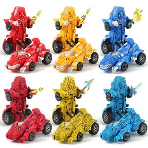 Voiture à friction multifonction <span class=keywords><strong>de</strong></span> haute qualité, style dinosaure, chariot transformable à rétrofriction pour cascades - Product Image 2