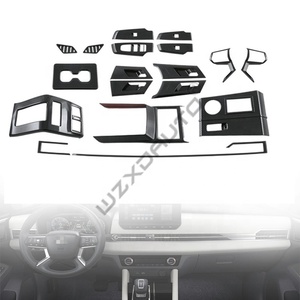 WZXD Carbon Fiber Style Decor Interior Kit <b>Cover</b> Trim Dash Board <b>Window</b> Switch AC Vent Gear <b>Cover</b> for 2023 - Product Image 1