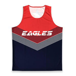 Conjunto de pantalones cortos y sin mangas de poliéster con diseño de sublimación de chándal personalizado - Product Image 2