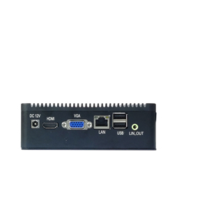 2025 ELSKY Stock Intel J1800 J1900 Negro Mini Computadora NANO19 1080P <span class=keywords><strong>VGA</strong></span> HDMI Dual Display 2 * COM PC Host WiFi - Product Image 1