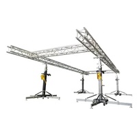 Torre de elevación de truss con manivela para altavoces line array, luces de escenario con pantalla LED y cabrestante de 6.5 m, capacidad de carga de 250 kg, resistente, precio mayorista