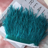 Vente en gros de dentelle de plumes d'autruche durable de 10 à 15cm pour robes et sacs à main Garnitures et franges en plumes d'autruche moelleuses de 10 à 15cm