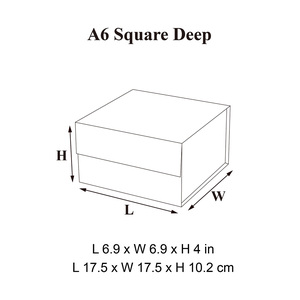 Caja de Regalo Cuadrada A6 con Tapa Magnética Blanca, Venta al por Mayor, Diseño de Logotipo Personalizado, Impresión Disponible, Caja para Regalos - Product Image 5