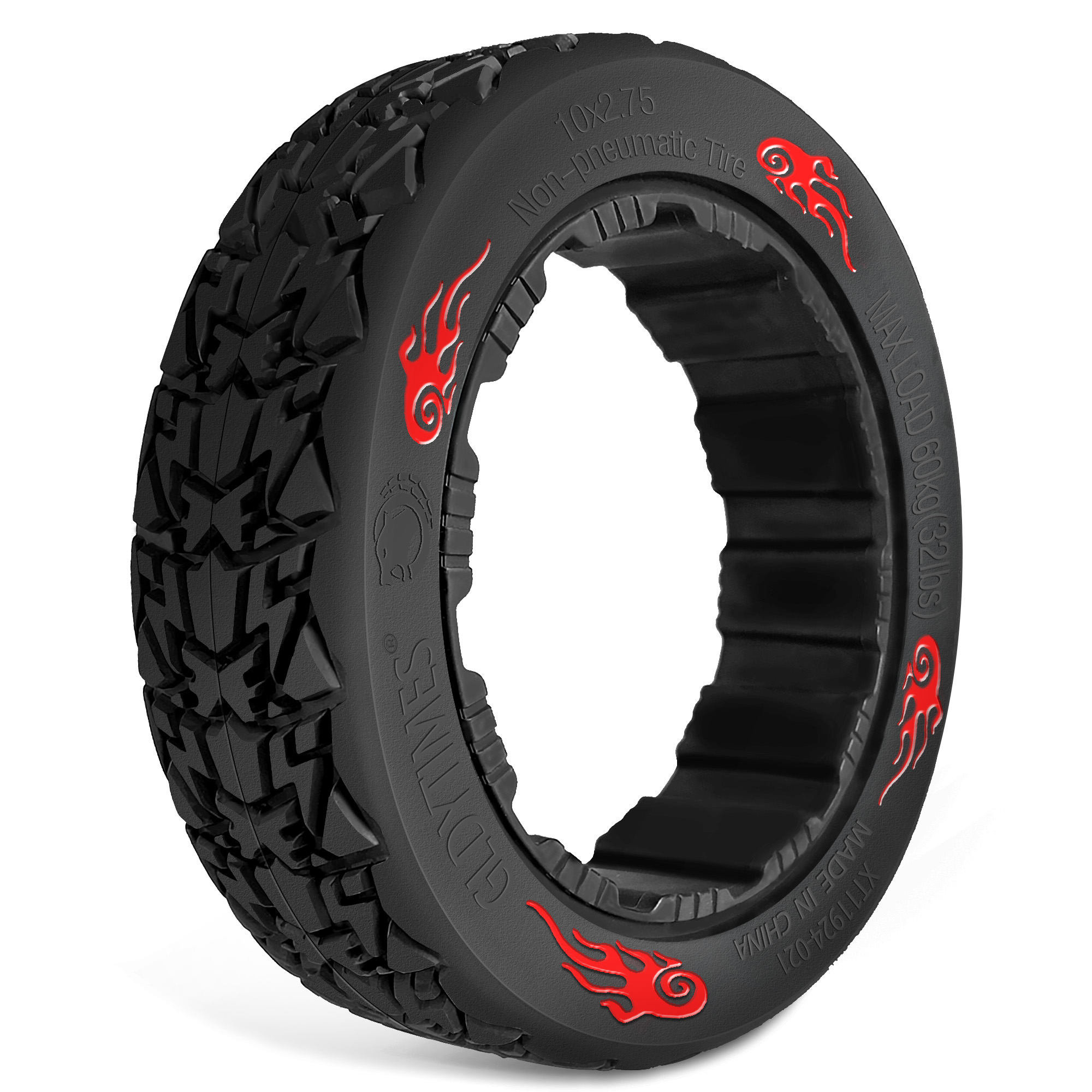 Quick Release Sport Drift Tires Gokart Rear 10x2.75 Tire Compatible With Ninebot S MAX/Gokart PRO/Gokart Kit Replacement Tire