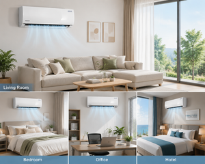 Climatiseur mural split à inverter DC A+++ R32 9000-24000 BTU, refroidissement et chauffage, pompe à chaleur pour le marché européen - Product Image 2