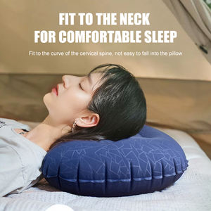 Low MOQ Entspannendes neues <span class=keywords><strong>Design</strong></span> Schlaf ausrüstung Komfortables Crescent Anti-Rutsch-Reise kissen mit Camping-Rucksack - Product Image 3