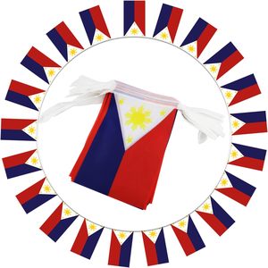 Bandera de Filipinas Pequeña en Miniatura, Bandera de Cuerda Filipina para el Día de la Independencia, Eventos Patrióticos, Decoración de Bares y Deportes - Product Image 3