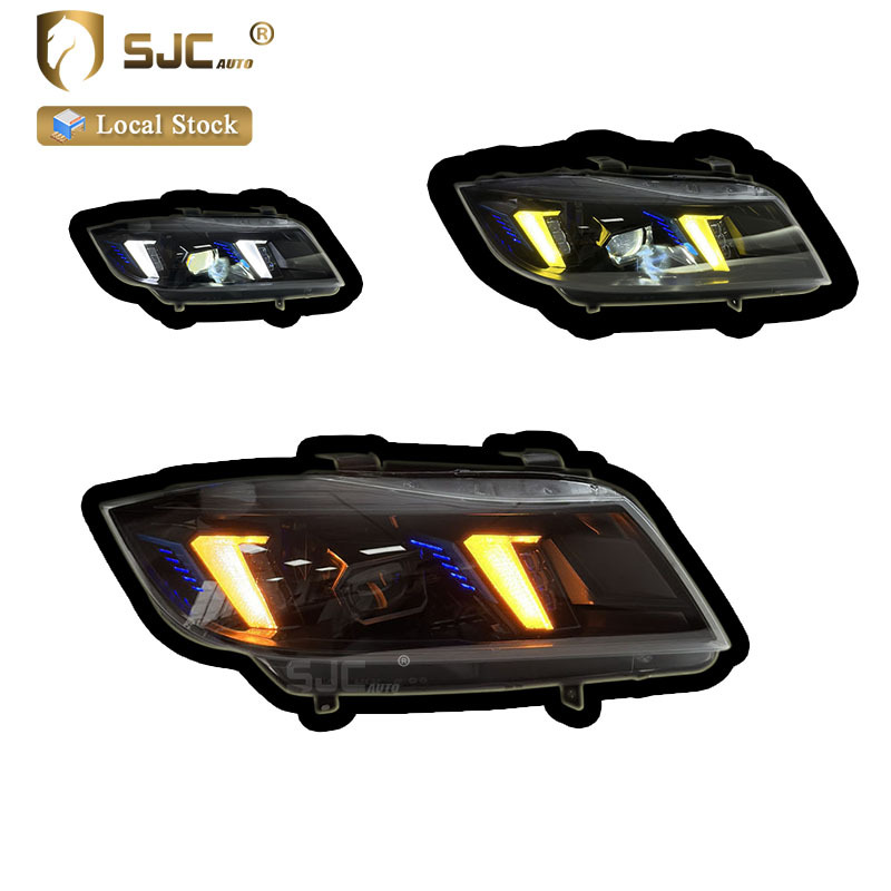 Sjc Modified Accessories For BMW 3 Series E90 E91 2005-2012 LED Headlights Snake Eyes Style Yellow