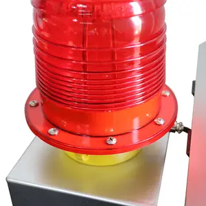 Aircraft Aviation Solar Powered Navigation Led Flashing Crane Tower Obstruction Beacon Marine Lantern Warning Lights