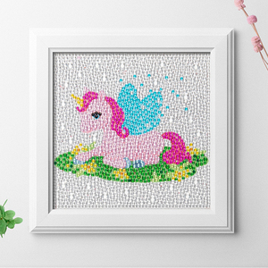 Kit de <span class=keywords><strong>peinture</strong></span> de diamant pour enfants, avec <span class=keywords><strong>licorne</strong></span>, Kits de <span class=keywords><strong>peinture</strong></span> en cristal, perceuse complète, bricolage, cadeau de vacances, 21 pièces - Product Image 1