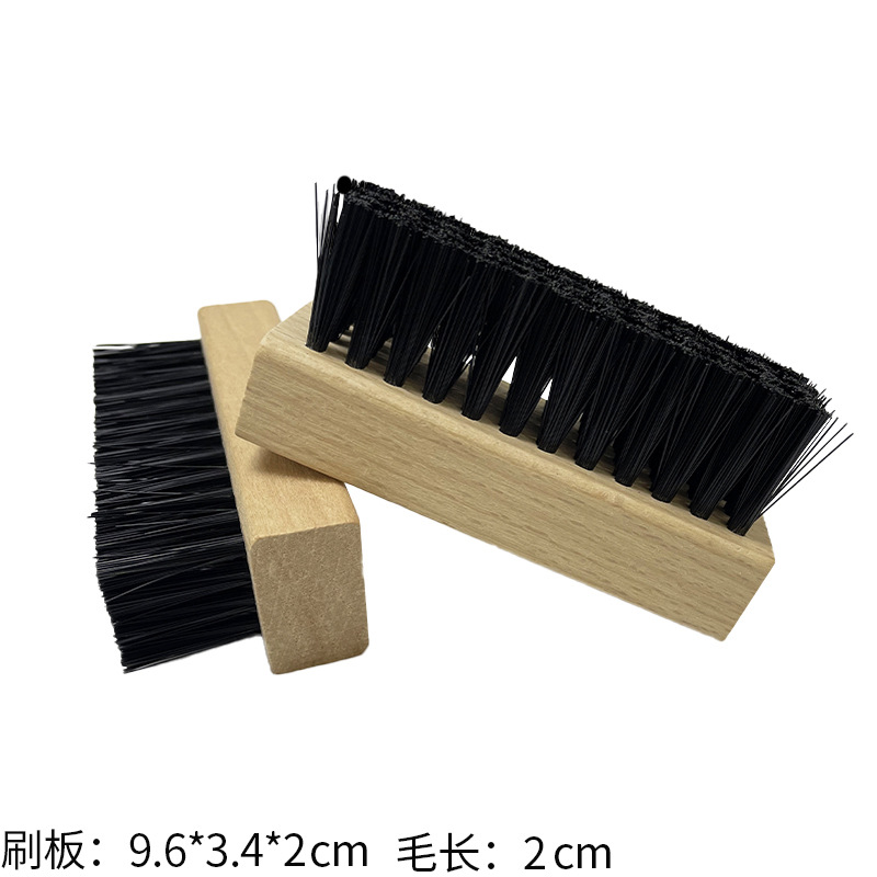Square beech wood black pp brush a-135