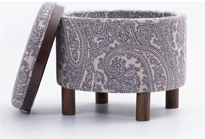 Frank Furniture Leather Coffee Table <strong>Storage</strong> Bench White Ottoman <strong>Seat</strong> - Product Image 6