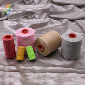Hongqiao giá rẻ hơn sáp Chuỗi 1mm sáp Nylon Dây phẳng đầy màu sắc của chỉ may Polyester 150D/16 tex267 tkt 11 - Product Image 3