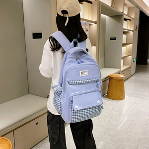 Mode toile sac à dos grande capacité étudiant sac décontracté étudiant <span class=keywords><strong>livre</strong></span> sac <span class=keywords><strong>avec</strong></span> doublure en toile - Product Image 5