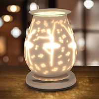 3d Glass Novelty Magic Night Light Aroma Electric Firework Oil Wax Melt Incense Burner Lamp Bedroom Fragrance Touch Lampes de table