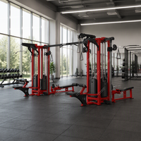 Équipement de musculation complet, machine de musculation commerciale en acier inoxydable à 8 stations pour la musculation des jambes, des triceps et un entraînement complet du corps