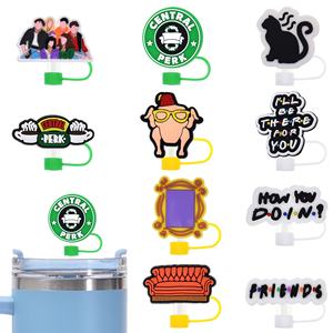 En gros, Nouveaux embouts de paille en silicone 3D, créatifs et originaux, anti-poussière, en forme de personnage, pour pailles standard - Product Image 2