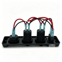 Prise d'alimentation double USB 3.1A et allume-cigare 12V avec voltmètre et interrupteur à bascule 16A ON/OFF pour applications marines